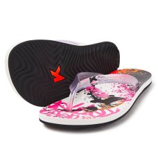 Chinelo Kenner Summer Estampa Skate Masculino - Branco e Rosa