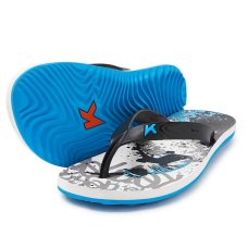 Chinelo Kenner Summer Estampa Skate Masculino - Preto e Azul