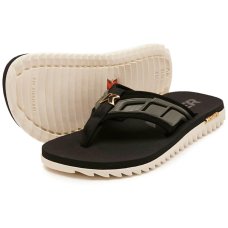 Sandália Kenner Kivah Full Force Masculina - Preto e Branco