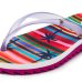Chinelo Kenner Ibiza Listradinha Feminino - Rosa e Branco