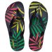 Sandália Kenner Summer Leaves Masculina - Preto e Vermelho