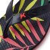 Sandália Kenner Summer Leaves Masculina - Preto e Vermelho