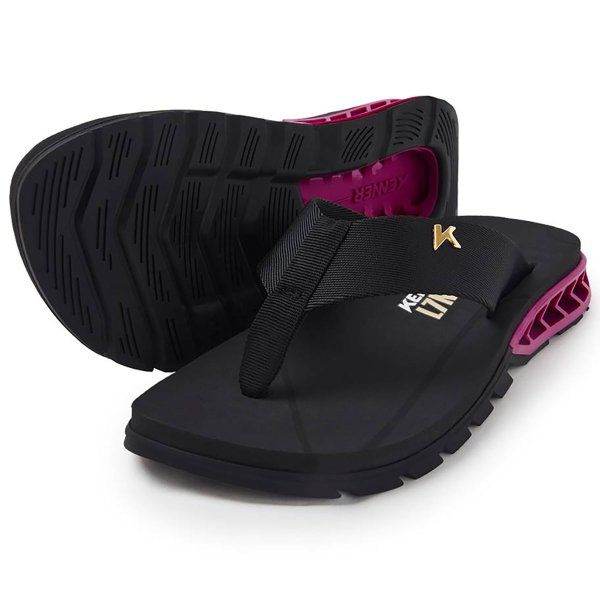 Sandália Kenner Rakka L7 U2 - Preto e Rosa