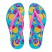 Chinelo Kenner Ibiza Laranjas Estampada Feminino - Azul e Rosa