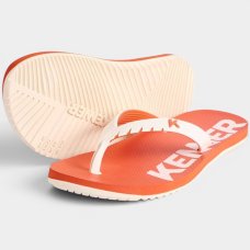 Chinelo Kenner Red Masculino - Laranja e Branco