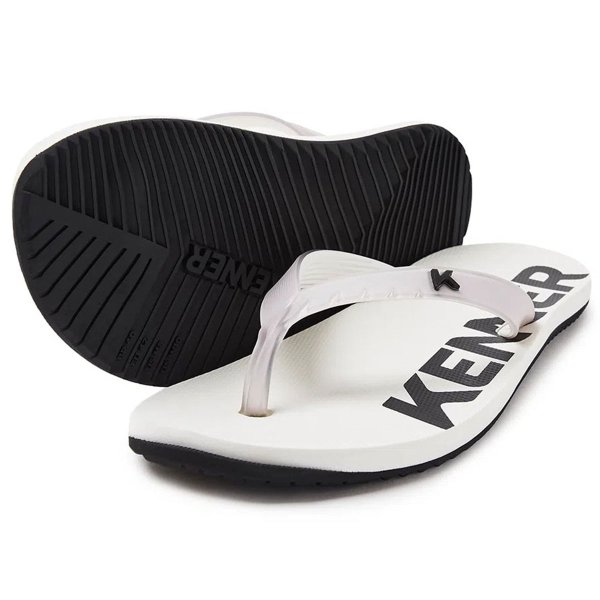 Chinelo Kenner Red Masculino - Branco e Preto