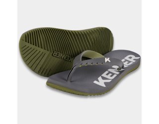 Chinelo Kenner Red Masculino - Cinza e Verde Escuro Chinelo Kenner Red Masculino - Cinza e Verde Escuro