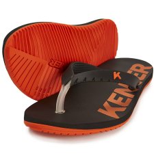 Chinelo Kenner Red Masculino - Preto e Laranja