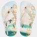 Chinelo Infantil Kenner Summer Floater Kids - Branco e Verde