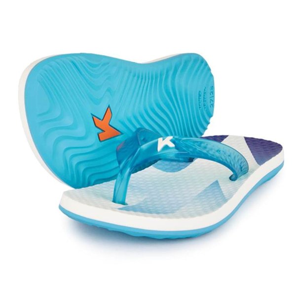 Chinelo Infantil Kenner Summer Clean Kids - Branco e Azul