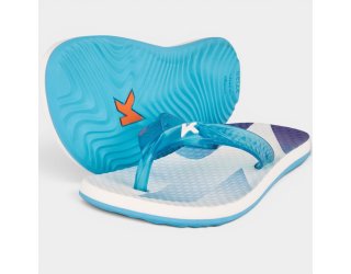 Chinelo Infantil Kenner Summer Clean Kids - Branco e Azul