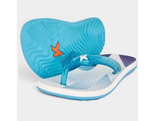 Chinelo Infantil Kenner Summer Clean Kids - Branco e Azul
