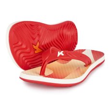 Chinelo Infantil Kenner Summer Clean Kids - Vermelho e Amarelo