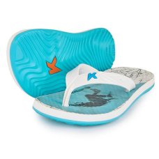 Chinelo Infantil Kenner Summer SK8 Kids - Branco e Azul