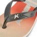 Chinelo Infantil Kenner Summer Listra Kids - Cinza e Laranja