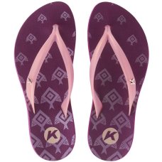 Chinelo Kenner Ibiza Geopeixe Feminino - Roxo e Rosa