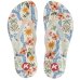 Chinelo Kenner Ibiza Floral Estrela Feminino - Branco e Rosa