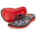 Chinelo Kenner Ibiza Jardim Feminino - Preto e Vermelho