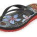 Chinelo Kenner Ibiza Jardim Feminino - Preto e Vermelho