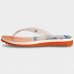 Chinelo Kenner Ibiza Wave Feminino - Branco e Laranja