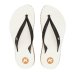 Chinelo Kenner New Ibiza Sem Estampa Flatform - Branco e Preto