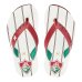 Chinelo Infantil Kenner Fluminense Red Kids - Branco e Vermelho