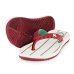 Chinelo Infantil Kenner Fluminense Red Kids - Branco e Vermelho