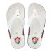 Chinelo Kenner Fluminense Nk6 Pro Masculino - Branco e Vermelho