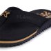 Chinelo Kenner NK6 Pro Gold Flamengo Kids - Preto e Dourado