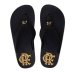 Chinelo Kenner NK6 Pro Gold Flamengo - Preto e Dourado