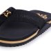 Chinelo Kenner NK6 Pro Gold Flamengo - Preto e Dourado