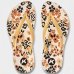 Chinelo Kenner Ibiza Pintada Feminino - Bege e Preto
