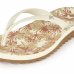 Chinelo Kenner Ibiza Plump Feminino - Branco e Laranja
