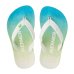 Chinelo Infantil Kenner Summer Degrade Kids - Branco e Verde