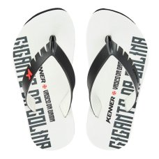 Chinelo Infantil Kenner Vasco Da Gama Red Kids - Branco e Preto