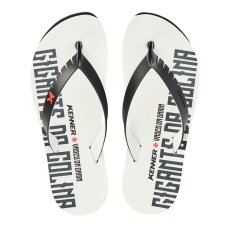 Chinelo Kenner Red Vasco Da Gama Masculino - Branco e Preto