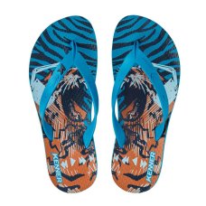 Chinelo Kenner Summer Music Masculino - Azul e Laranja