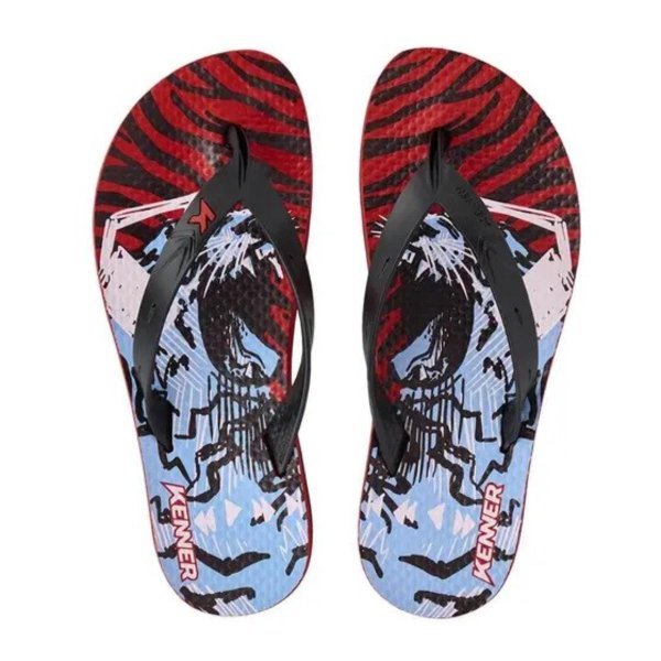 Chinelo Kenner Summer Music Masculino - Vermelho e Preto