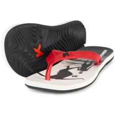 Chinelo Kenner Summer Altinha - Preto e Vermelho