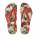 Chinelo Kenner Ibiza Flora Feminino - Verde e Vermelho