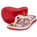 Chinelo Kenner Ibiza Funghi Feminino - Branco e Vermelho