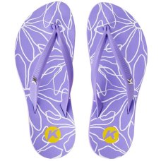 Chinelo Kenner Ibiza Outiline Feminino - Roxo e Amarelo