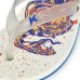 Chinelo Infantil Kenner Summer Old School Kids - Branco e Azul