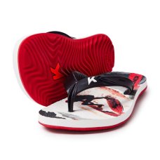 Chinelo Infantil Kenner Summer Surf Kids - Preto e Vermelho