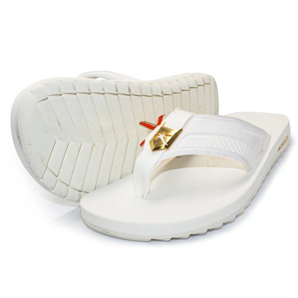 Chinelo Kenner Kivah Slot Gold Masculino - Branco