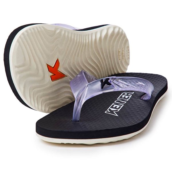 Chinelo Infantil Kenner New Summer Kids - Preto e Branco