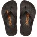 Chinelo Infantil Kenner New Summer Kids - Preto e Laranja