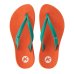 Chinelo Kenner Ibiza Pro Feminino - Laranja e Verde