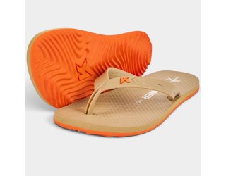 Chinelo Kenner Summer Lisa Rio Masculino - Bege e Laranja Chinelo Kenner Summer Lisa Rio Masculino - Bege e Laranja