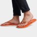 Chinelo Kenner Summer Lisa Masculino - Laranja e Branco